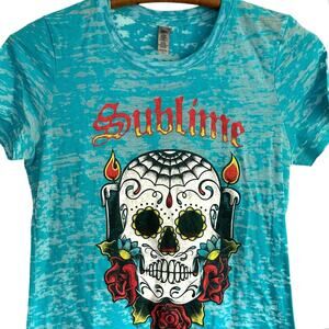 Sublime Skull Turquoise T-Shirt SML
